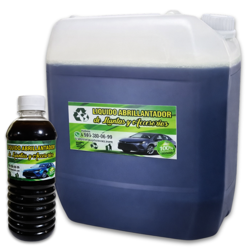 Líquido abrillantador de llantas